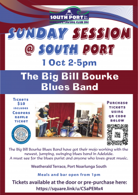 Sunday Session - 1 Oct - The Big Bill Bourke Blues Band